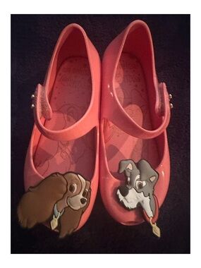 Mini Melissa Pink Azalea Lady And The Tramp Sz 10 (USA) Authentic